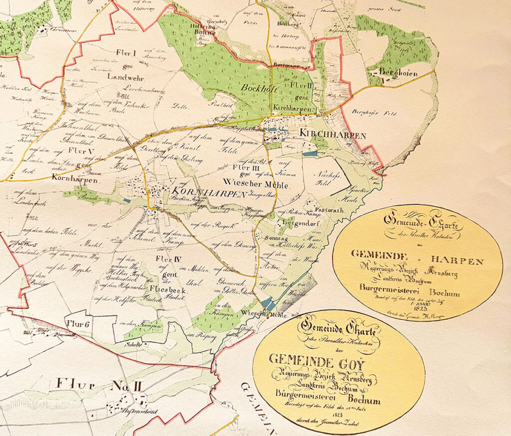 Gemeinde-Karte Harpen und Goy